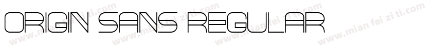 Origin Sans Regular字体转换